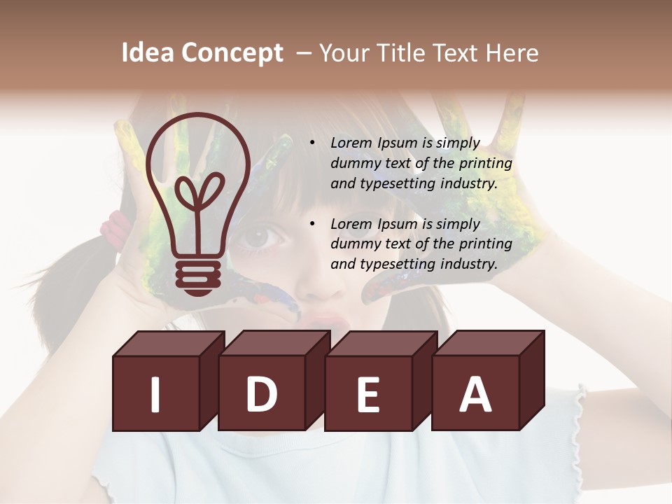 Picture Playful Painting PowerPoint Template