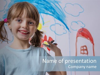 Painting Happiness Smile PowerPoint Template