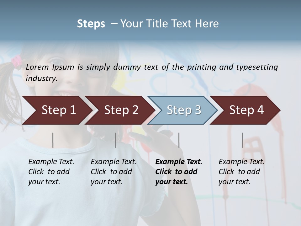 Painting Happiness Smile PowerPoint Template