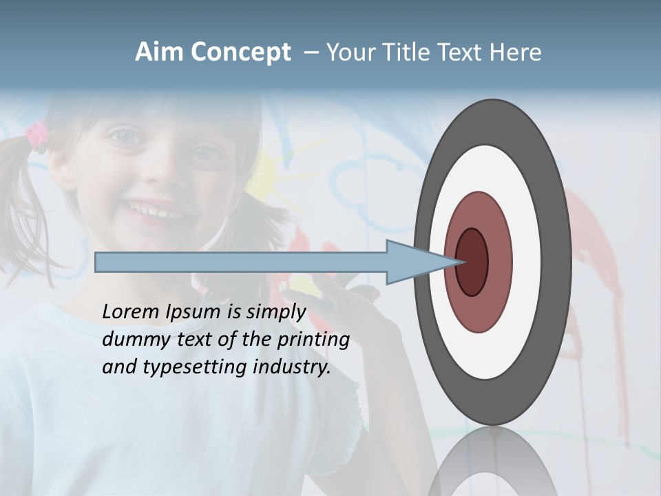 Painting Happiness Smile PowerPoint Template