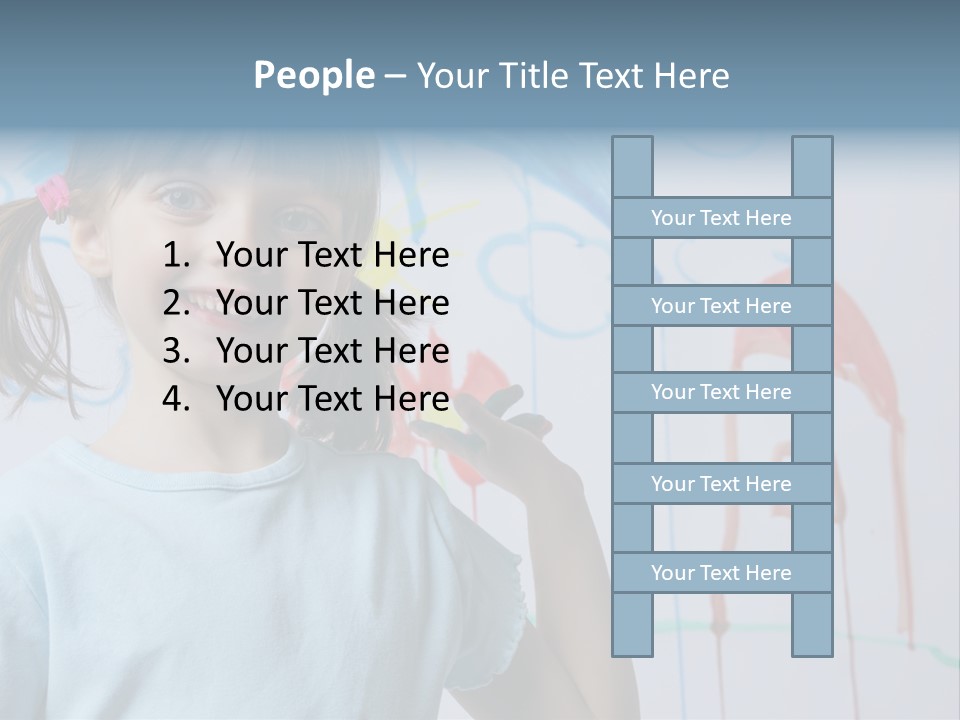 Painting Happiness Smile PowerPoint Template