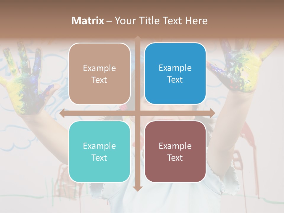 Playful One Little Girl PowerPoint Template