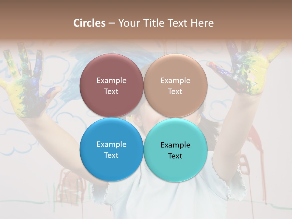 Playful One Little Girl PowerPoint Template