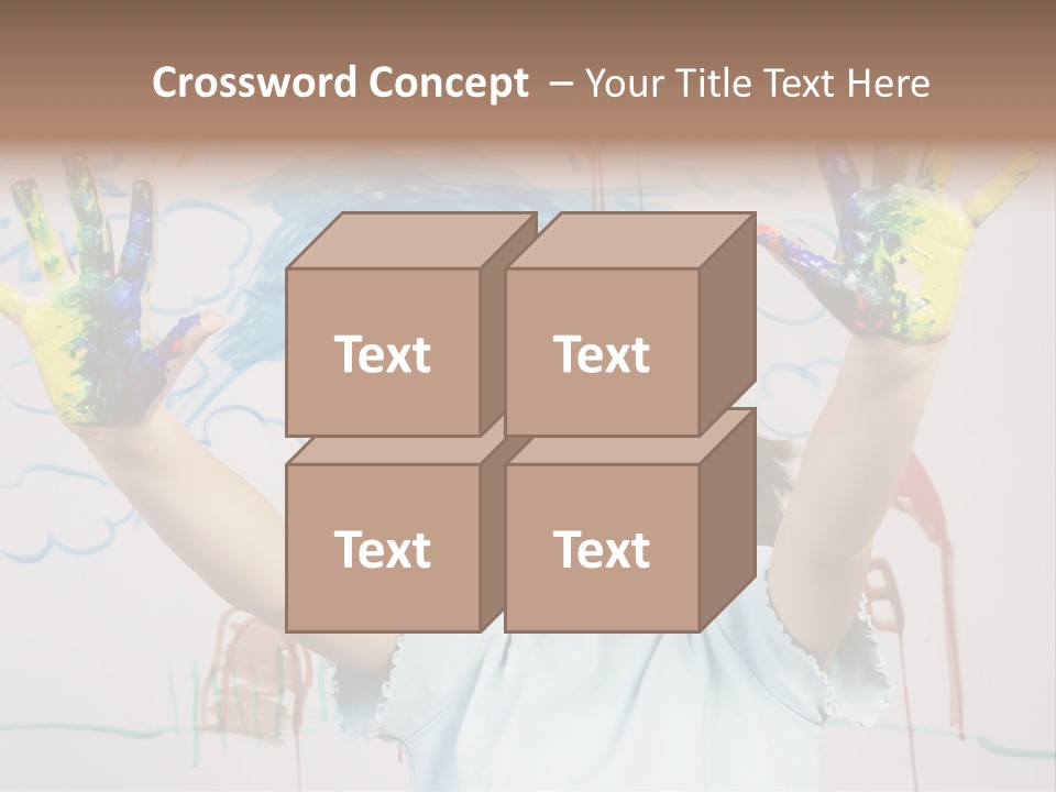 Playful One Little Girl PowerPoint Template