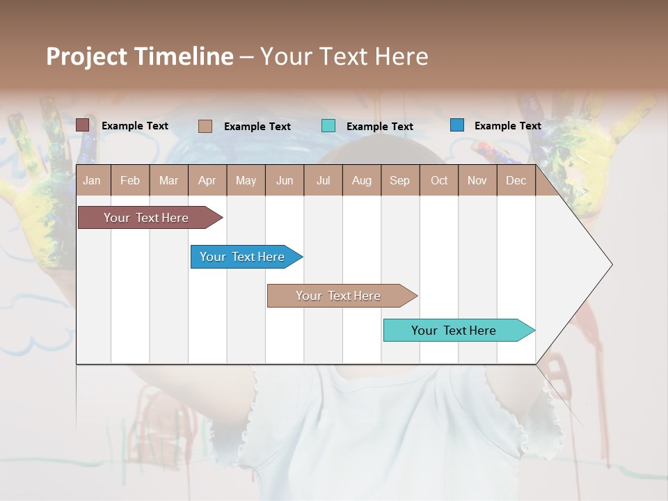 Playful One Little Girl PowerPoint Template