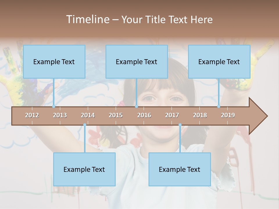 Playful One Little Girl PowerPoint Template