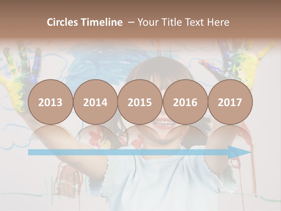 Playful One Little Girl PowerPoint Template