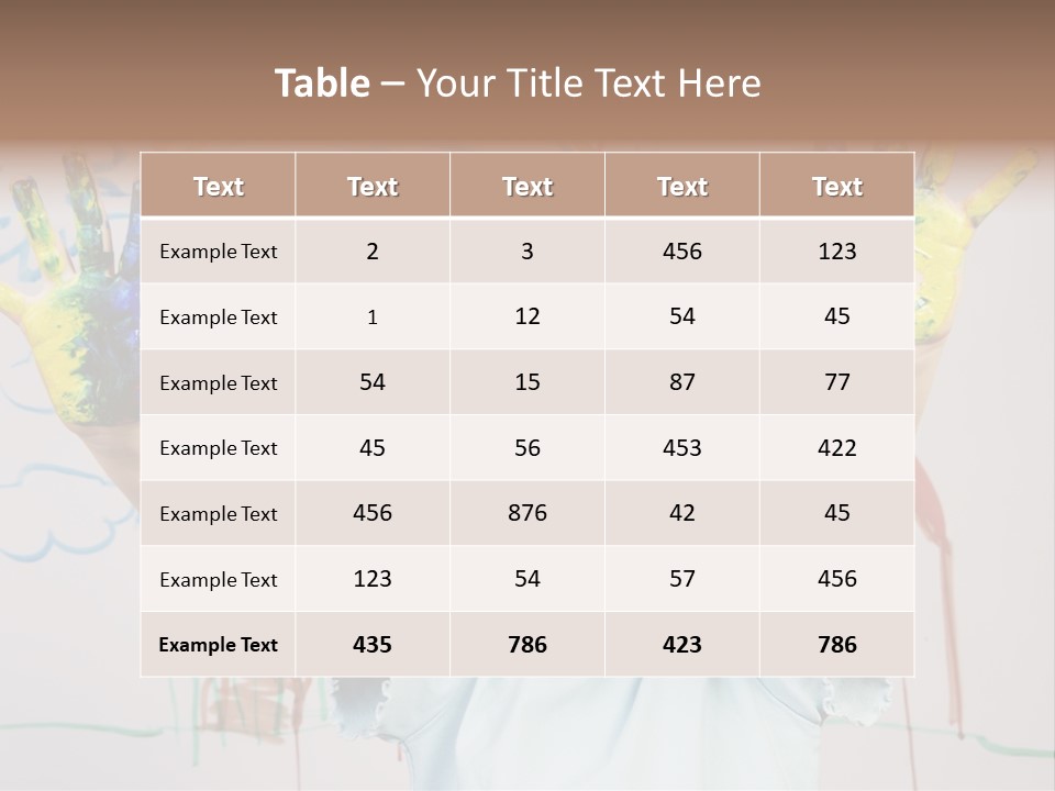 Playful One Little Girl PowerPoint Template