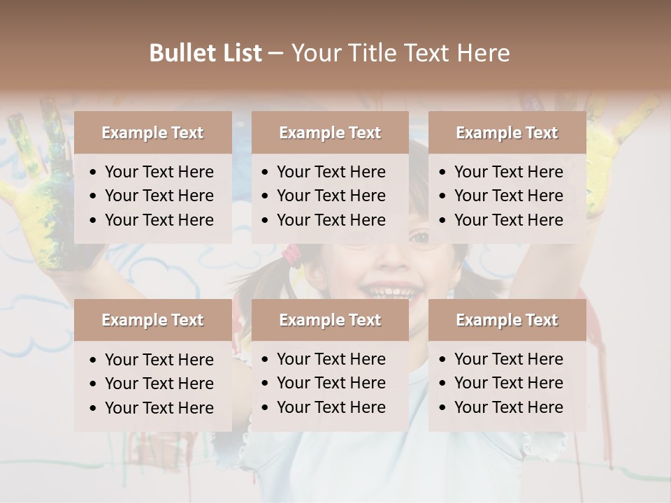 Playful One Little Girl PowerPoint Template