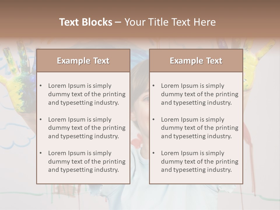 Playful One Little Girl PowerPoint Template