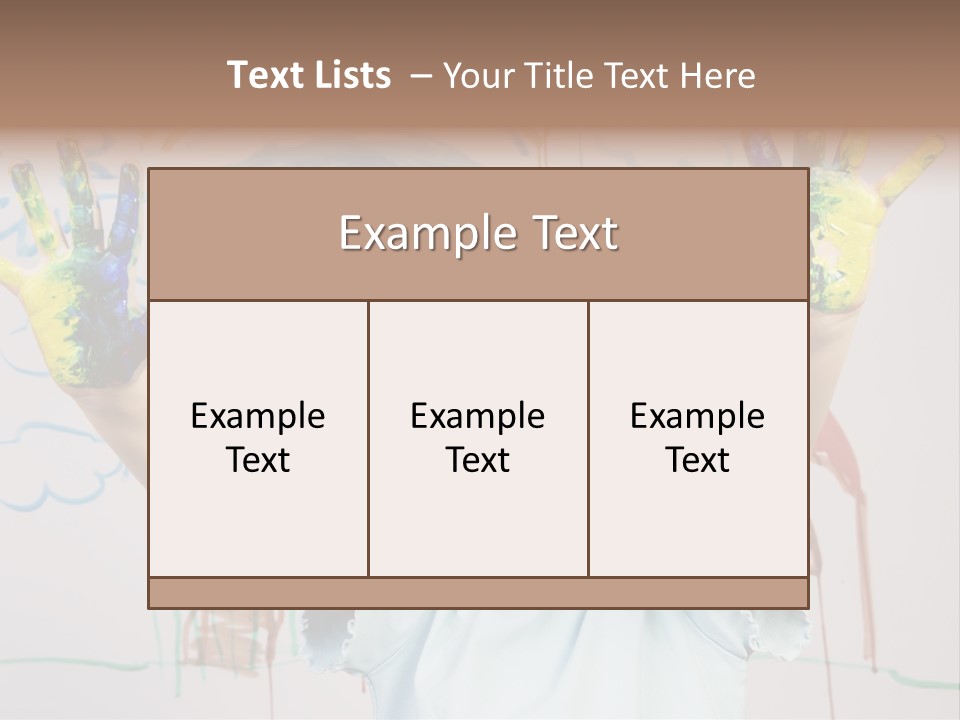 Playful One Little Girl PowerPoint Template