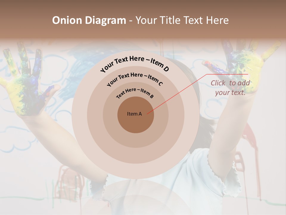 Playful One Little Girl PowerPoint Template