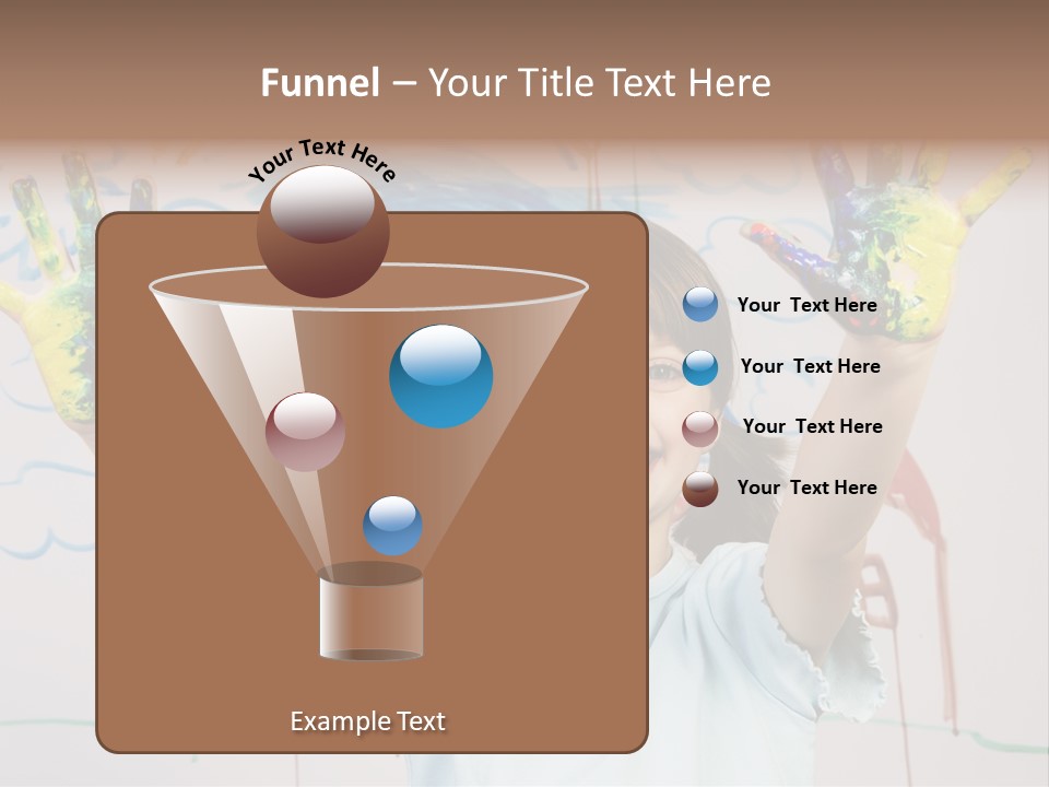 Playful One Little Girl PowerPoint Template