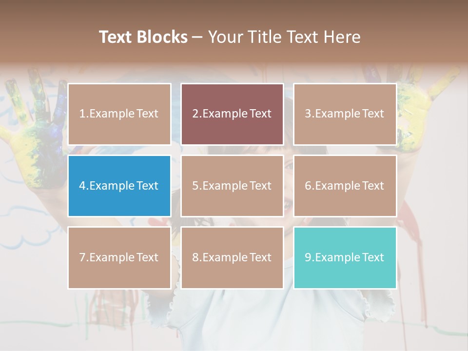 Playful One Little Girl PowerPoint Template