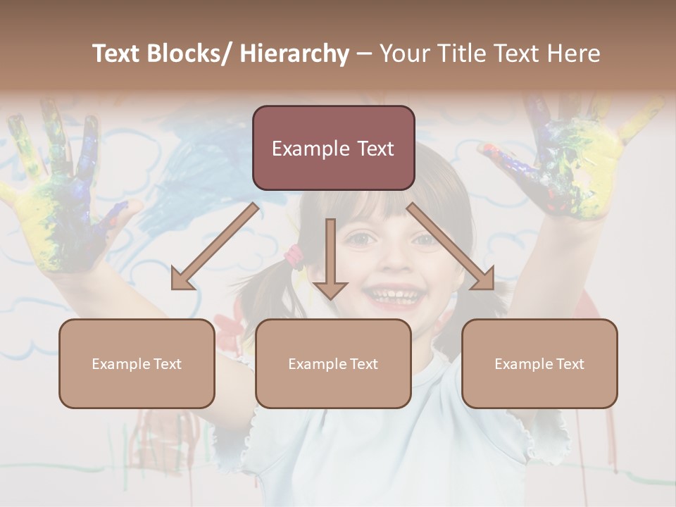 Playful One Little Girl PowerPoint Template