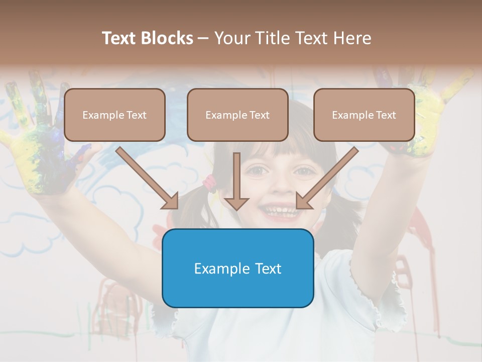 Playful One Little Girl PowerPoint Template