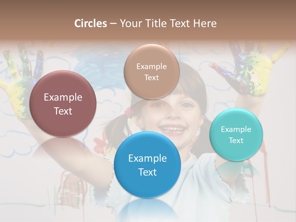 Playful One Little Girl PowerPoint Template