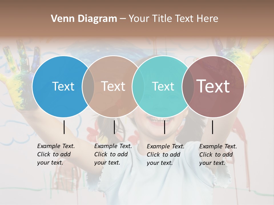 Playful One Little Girl PowerPoint Template