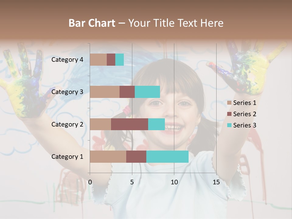 Playful One Little Girl PowerPoint Template