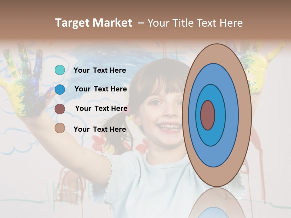 Playful One Little Girl PowerPoint Template