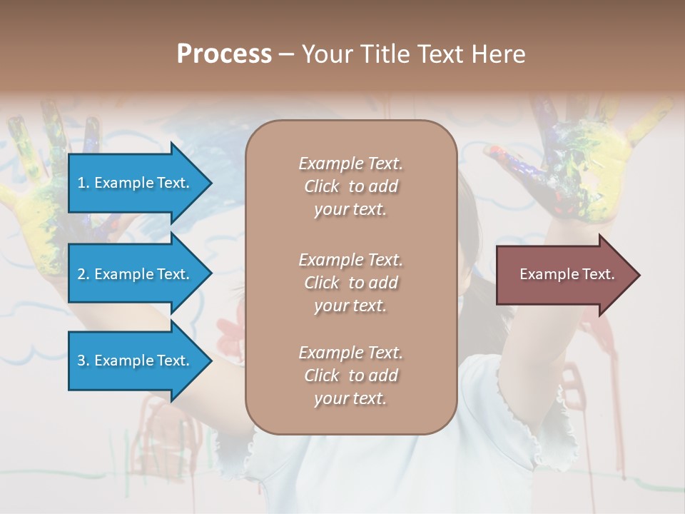 Playful One Little Girl PowerPoint Template