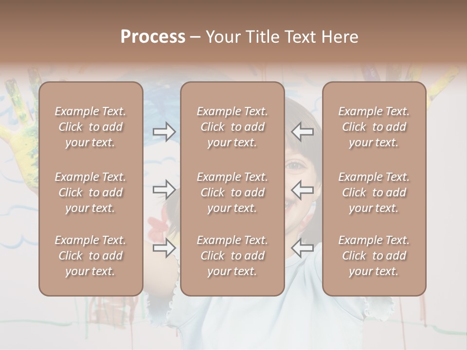 Playful One Little Girl PowerPoint Template