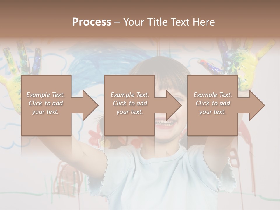 Playful One Little Girl PowerPoint Template