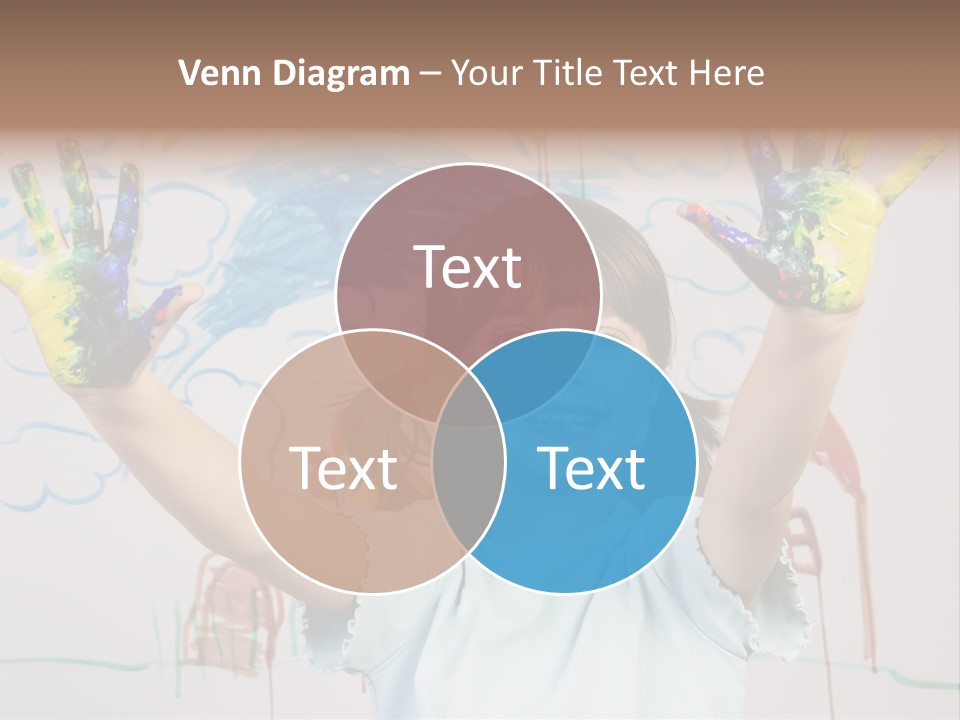 Playful One Little Girl PowerPoint Template