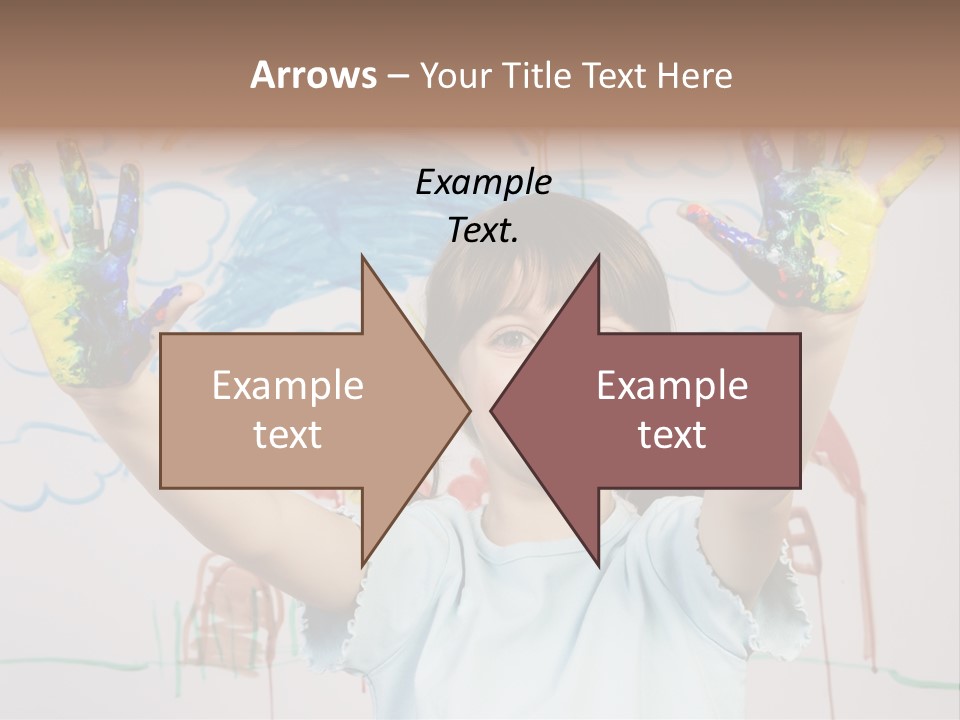 Playful One Little Girl PowerPoint Template