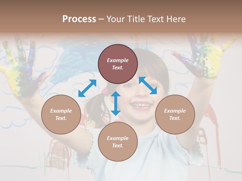 Playful One Little Girl PowerPoint Template