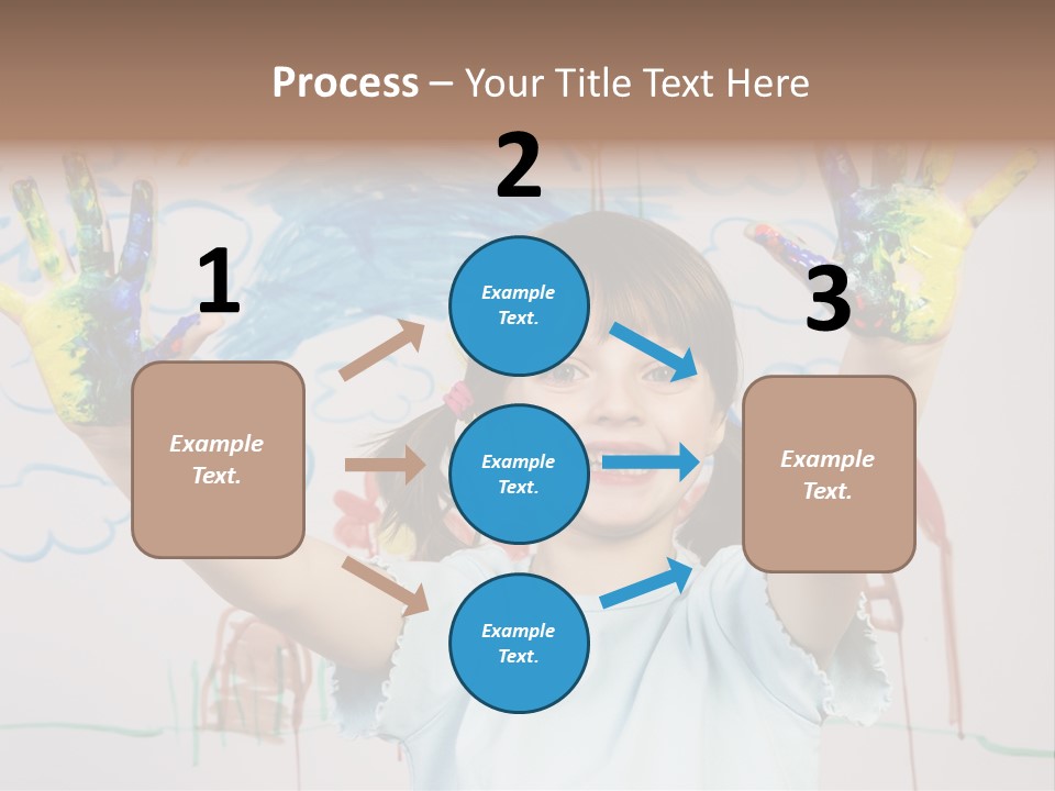 Playful One Little Girl PowerPoint Template