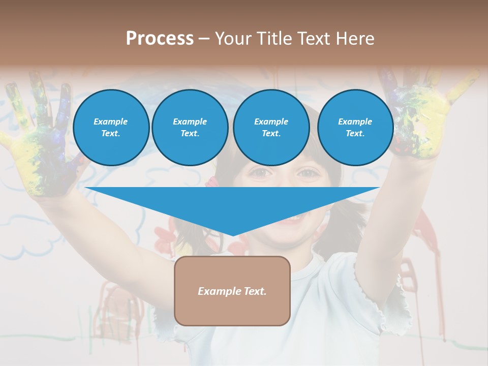 Playful One Little Girl PowerPoint Template