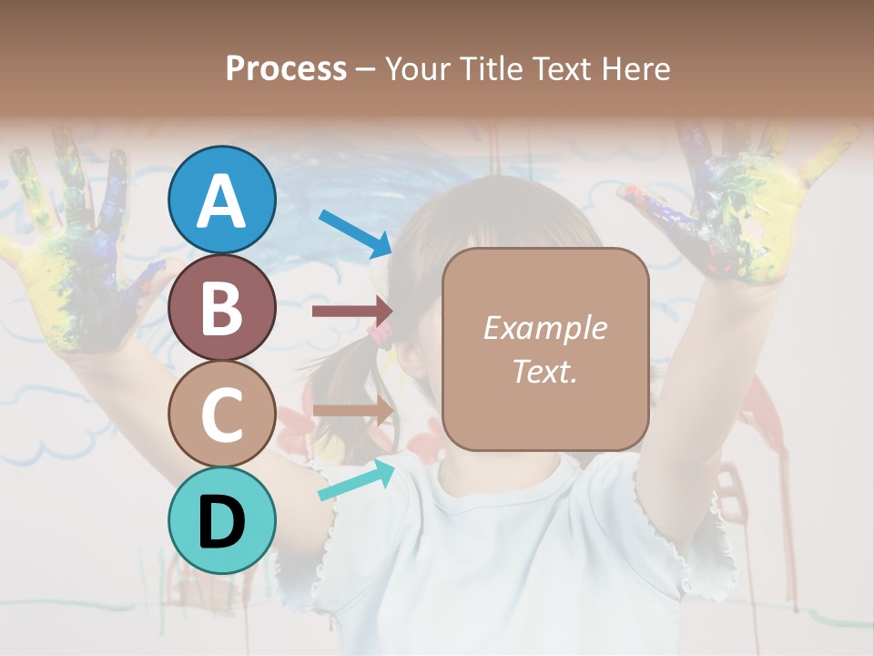 Playful One Little Girl PowerPoint Template