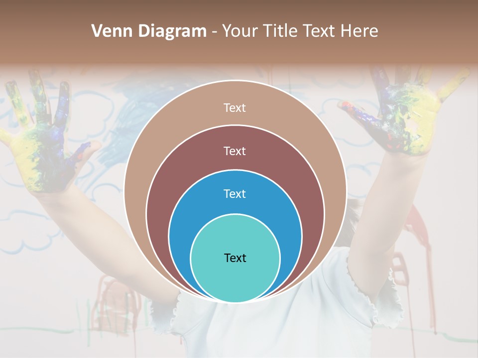 Playful One Little Girl PowerPoint Template