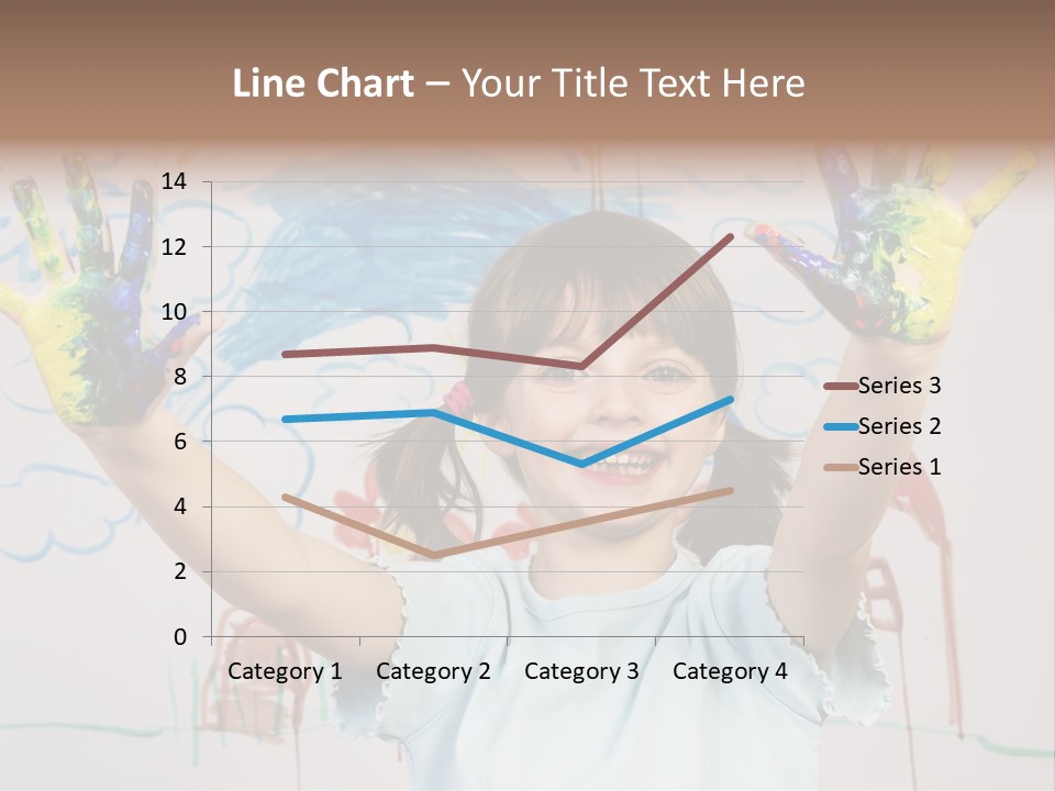 Playful One Little Girl PowerPoint Template