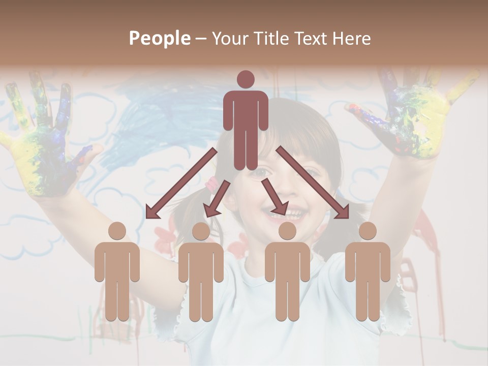 Playful One Little Girl PowerPoint Template