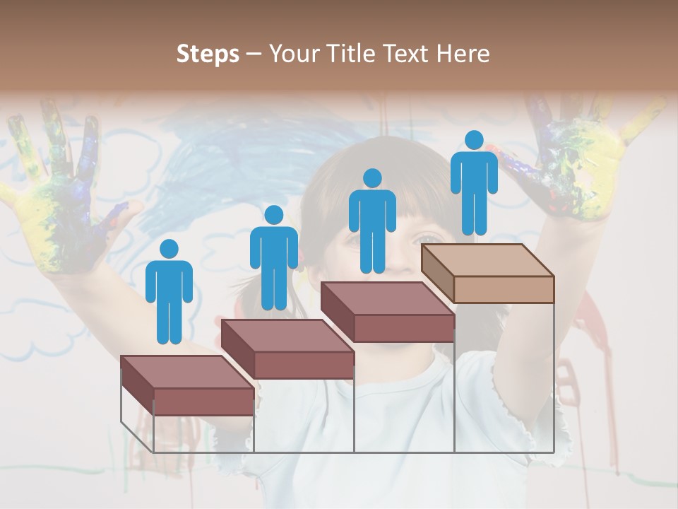 Playful One Little Girl PowerPoint Template