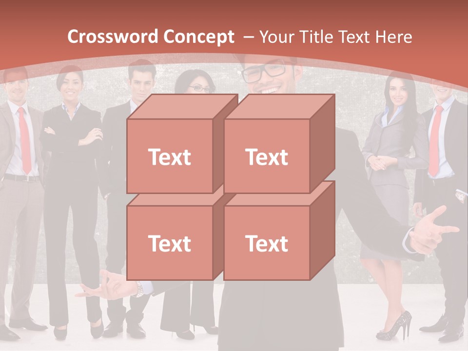Happy Successful Cooperation PowerPoint Template