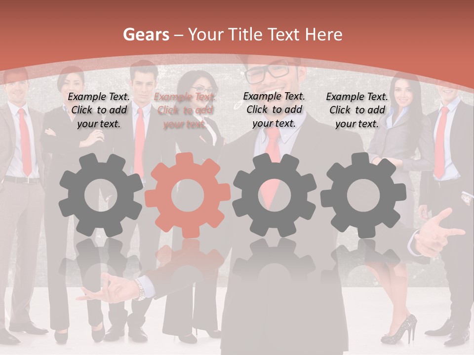 Happy Successful Cooperation PowerPoint Template