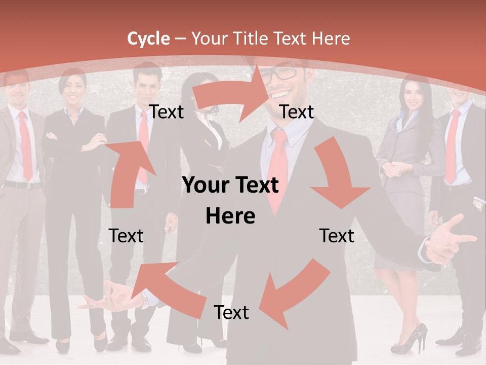 Happy Successful Cooperation PowerPoint Template