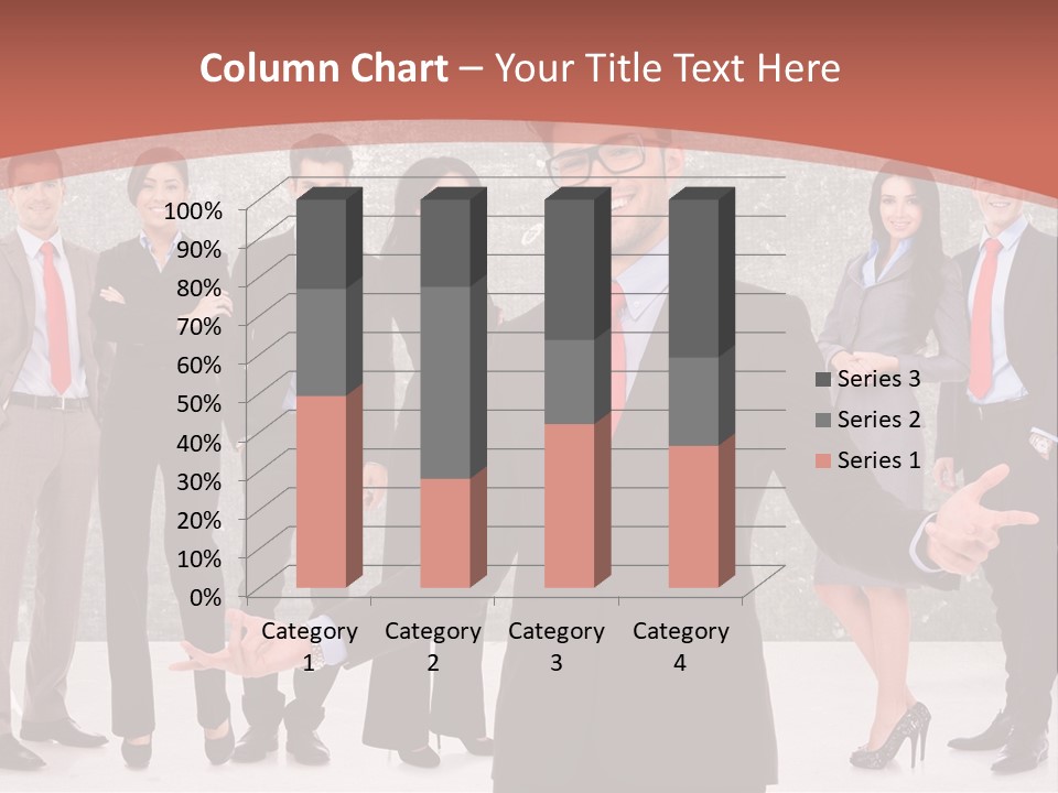 Happy Successful Cooperation PowerPoint Template