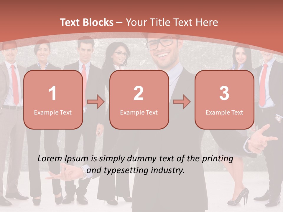 Happy Successful Cooperation PowerPoint Template