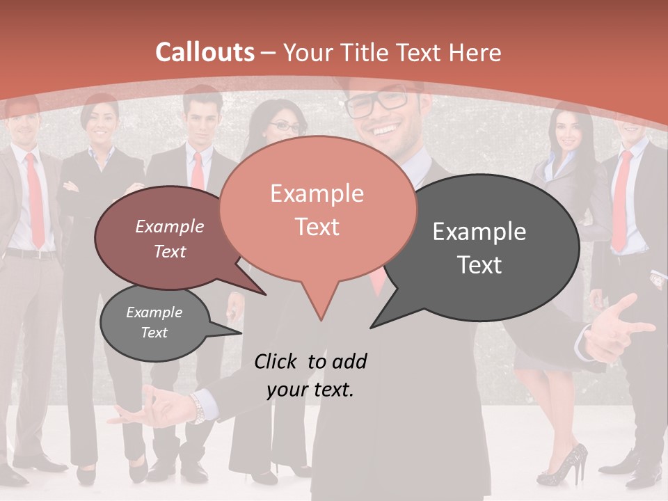 Happy Successful Cooperation PowerPoint Template