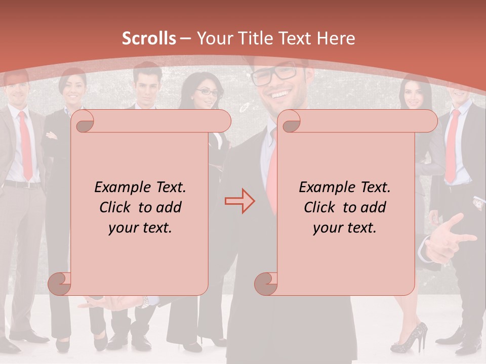 Happy Successful Cooperation PowerPoint Template