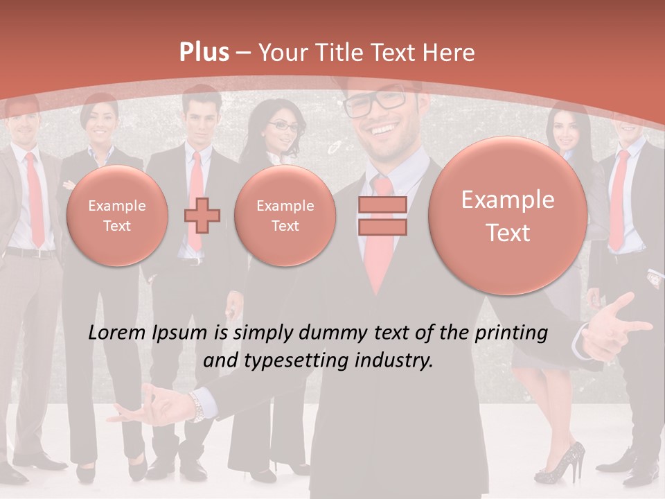 Happy Successful Cooperation PowerPoint Template