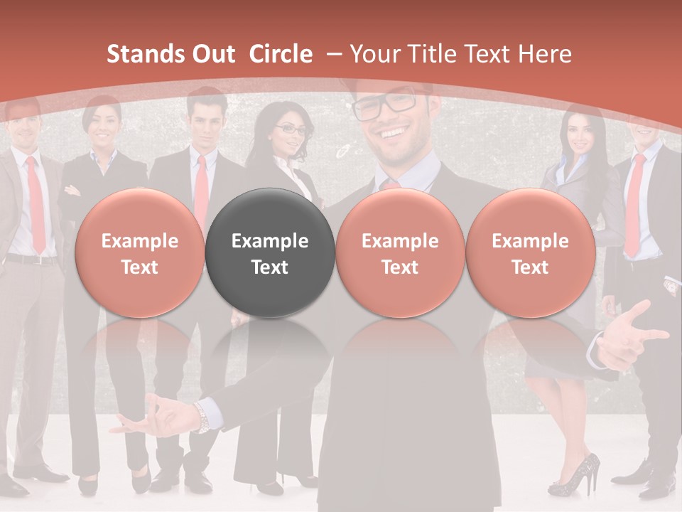 Happy Successful Cooperation PowerPoint Template