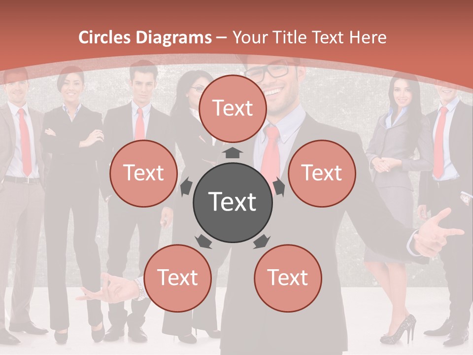 Happy Successful Cooperation PowerPoint Template