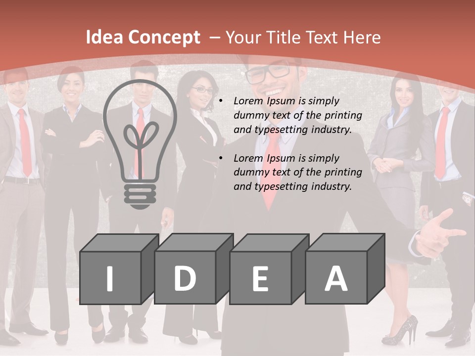 Happy Successful Cooperation PowerPoint Template