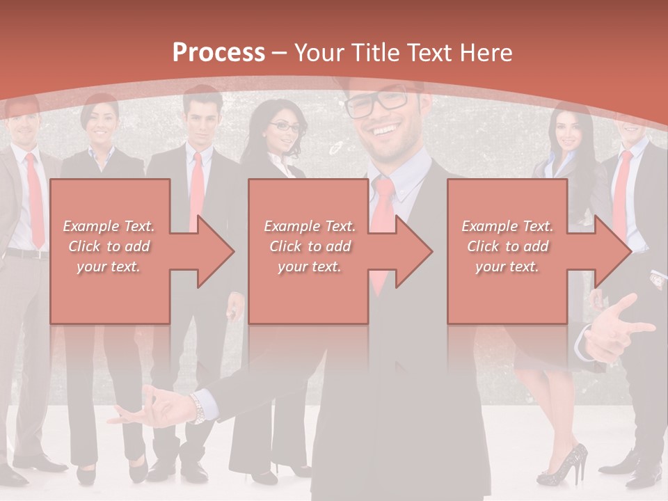 Happy Successful Cooperation PowerPoint Template