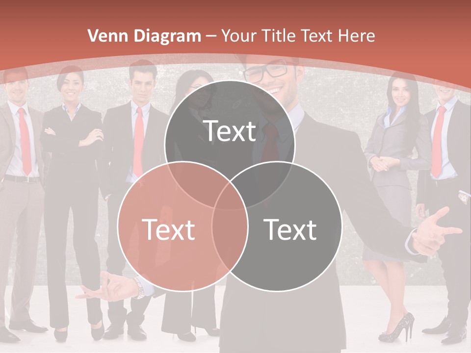 Happy Successful Cooperation PowerPoint Template